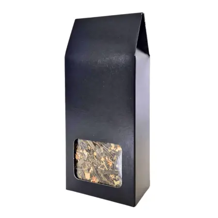 Kartonik z okienkiem czarny (50szt)